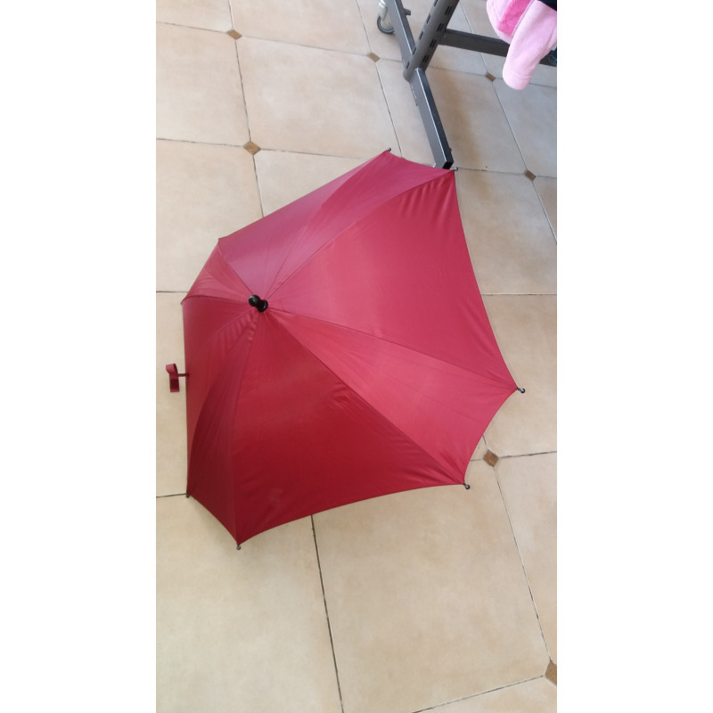 Ombrelle pour poussette universelle rouge