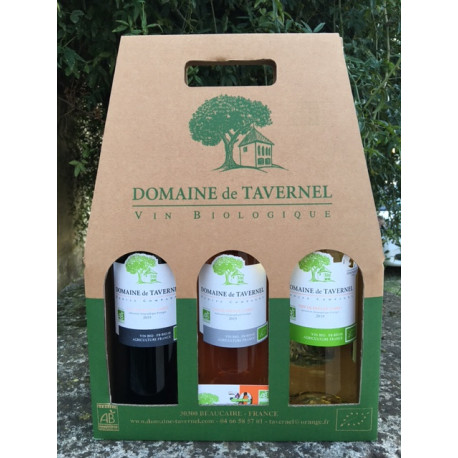 COFFRET 3 bouteilles DOMAINE de TAVERNEL