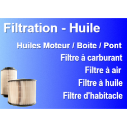 Pièces Filtration - Huile