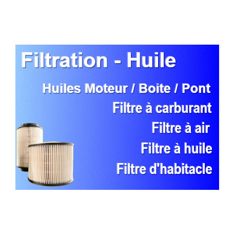 Pièces Filtration - Huile