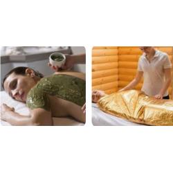 Gommage 20 min + enveloppement corps 20min