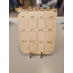 Tableau photos de classe personnalisable