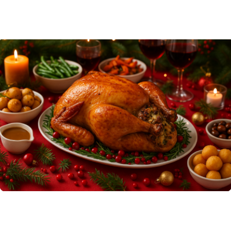 Chapon Fermier de Noël