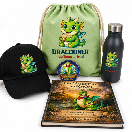 Pack Dracouner Enfant - Livre, Gourde, Badge, Sac & Casquette