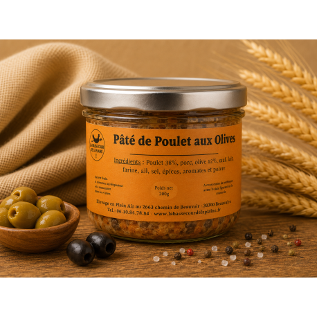 Pâté de Volailles Fermières aux Olives